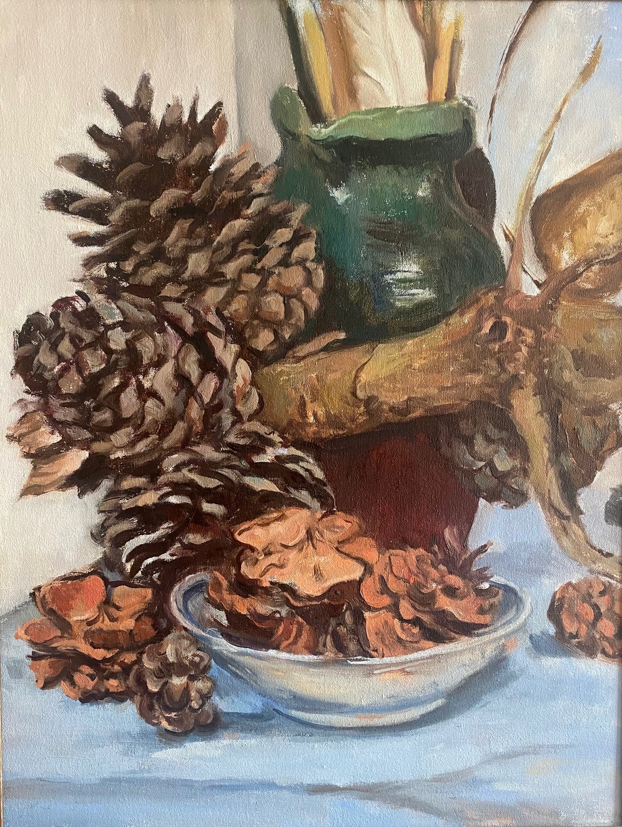 Still life with green jug